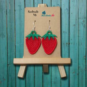 Lace Ohrringe Erdbeere